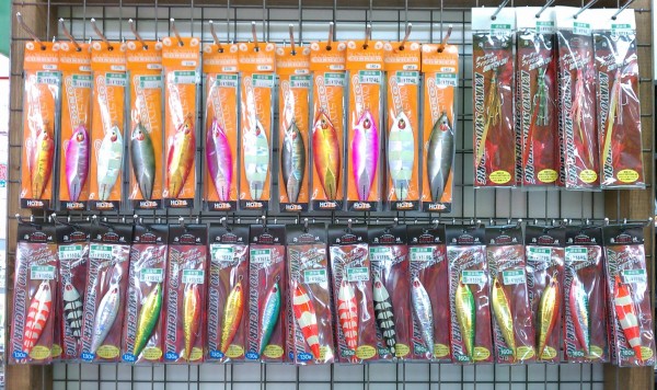 スロージギング用　ジグ　『コンカー』＆『海峡スィッチャージグ』コーナー完成（豊中店）